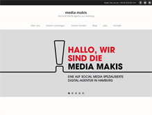 Tablet Screenshot of mediamakis.com